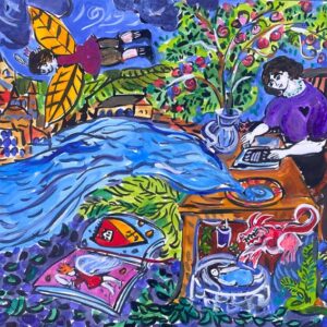 SCHREIBEN | 64 × 90 cm, Tusche auf Papier, 2025