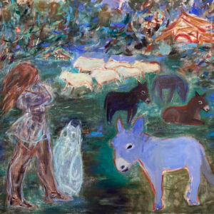 ZUHAUSE | 130 × 140 cm, Öl auf Leinwand, 2025